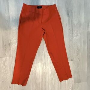 Talbots Orange-Red Cropped Dress Pants